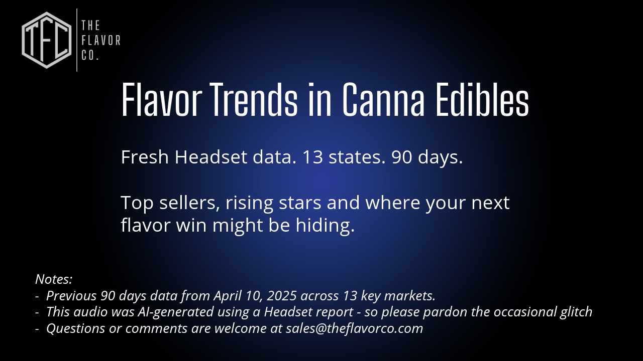 PODCAST - IMAGE - Flavor Trends in Canna Edibles 041025